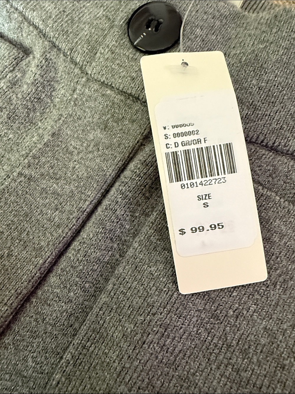 Mauve Wide Leg Gray Knit Pants- Small - Picture 6 of 6